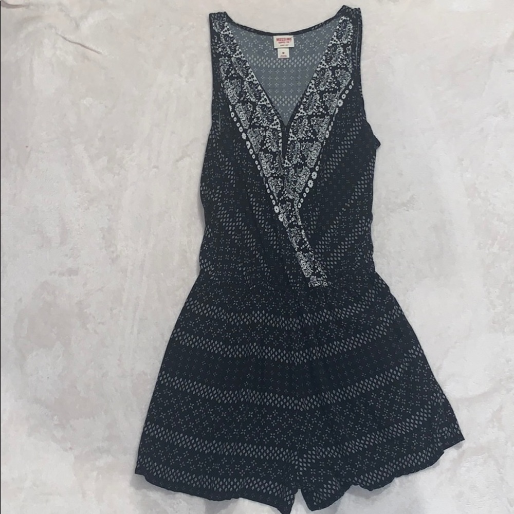 Black and white romper